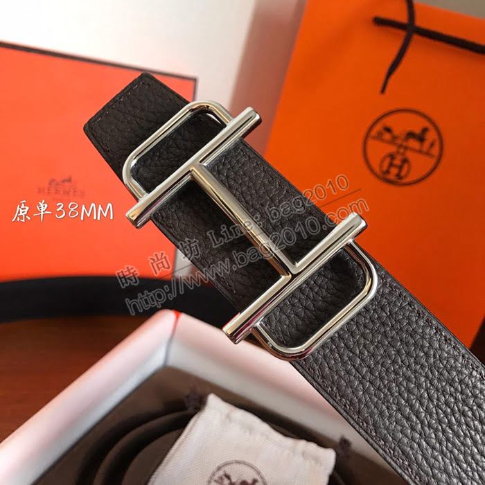 HERMES皮帶 專櫃同步 Hermes-Royal皮帶扣 進口togo小牛皮 雙面皮腰帶 愛馬仕男士皮帶  hgh1956